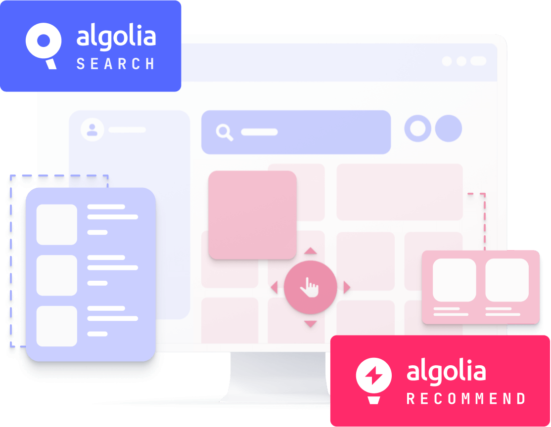 Computer with Algolia Search and Algolia Recommend experiences