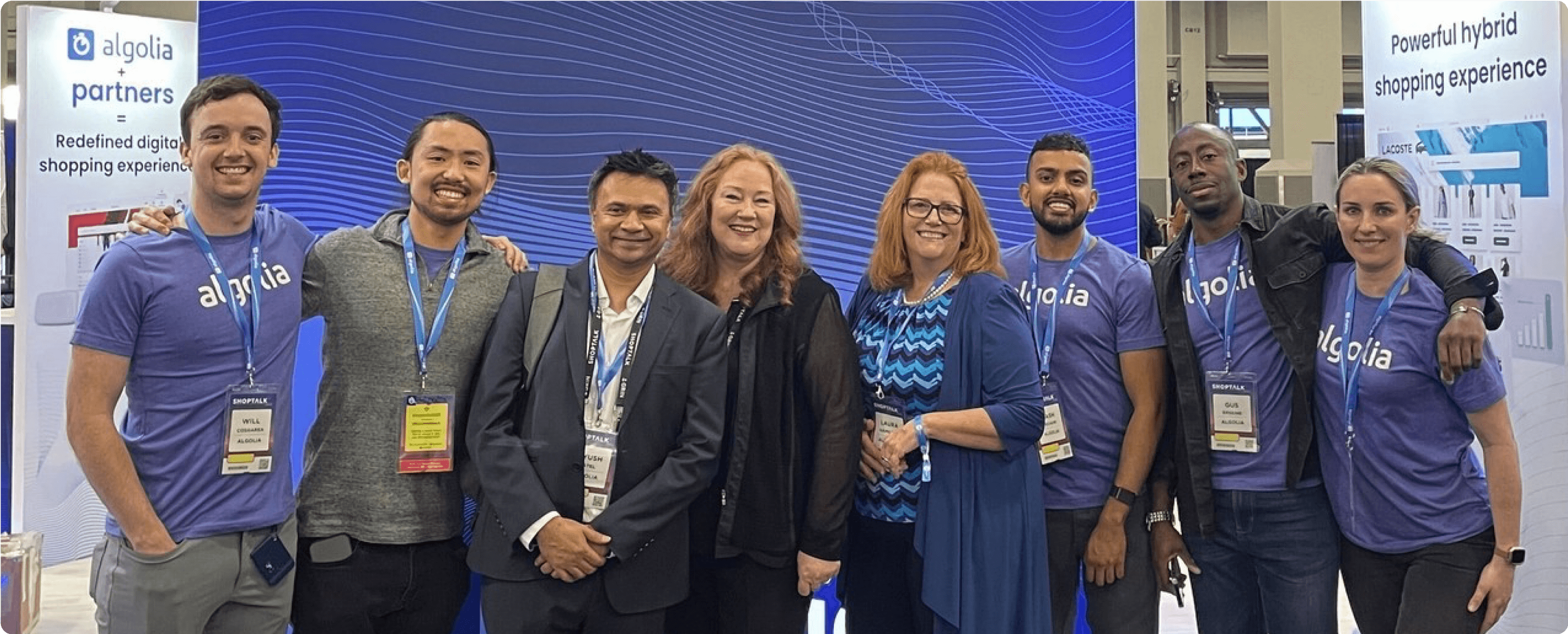 Algolia team and partners