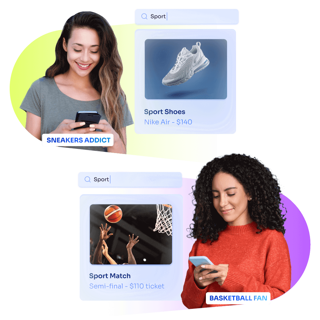 Search functionality for headless ecommerce sites.