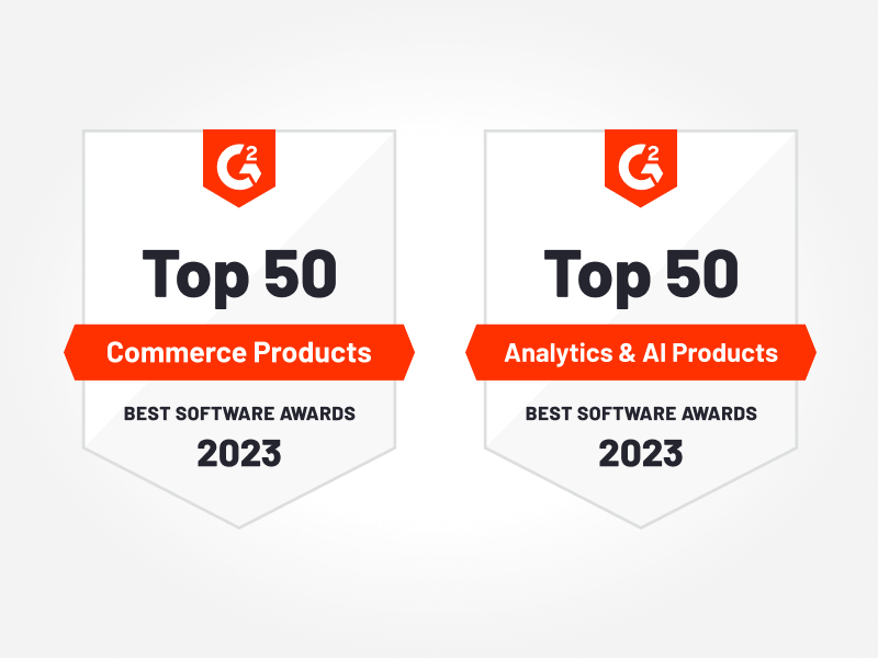 G2 Top 50 Commerce Product / Analytics & AI products