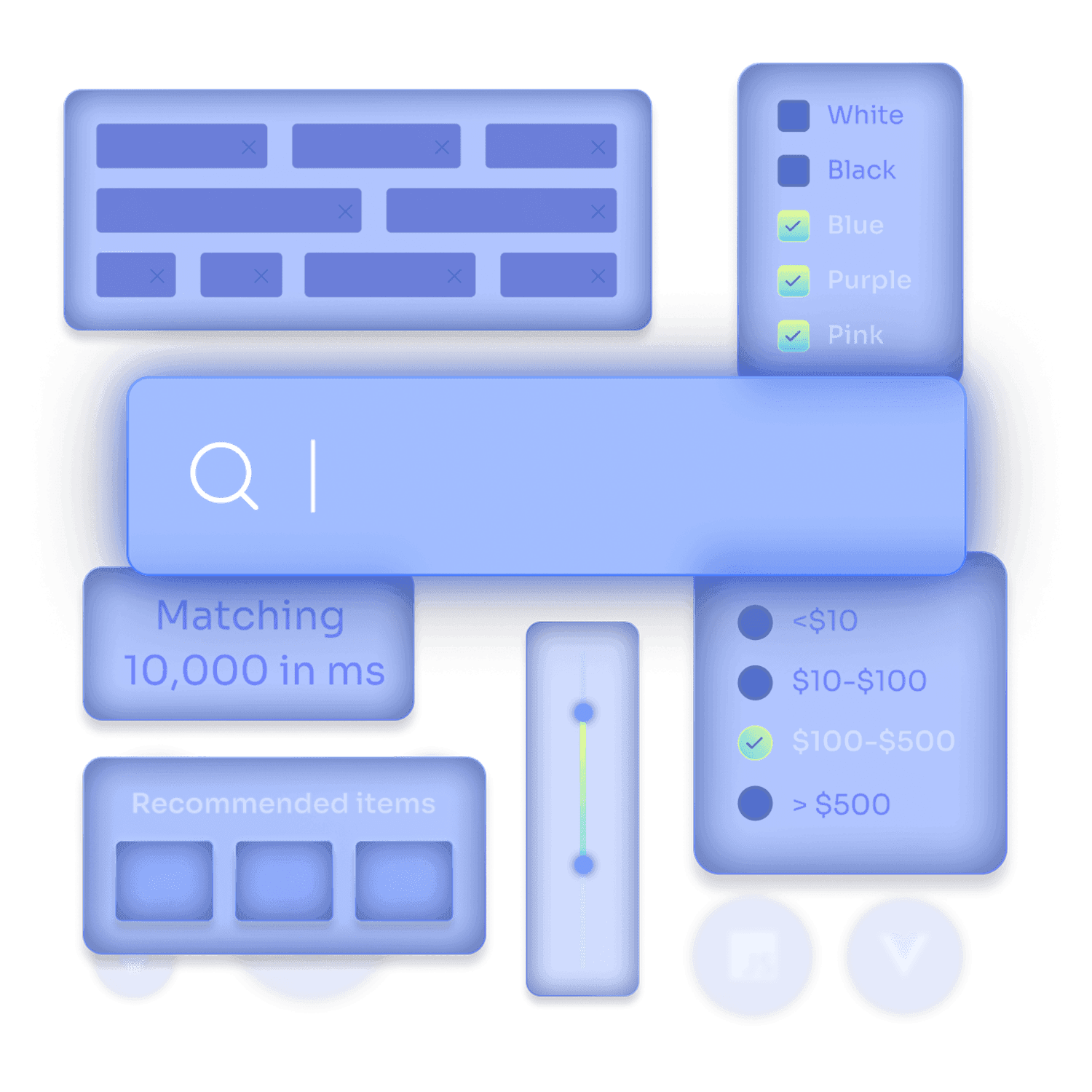 UI components for seamless, device-agnostic search experiences.